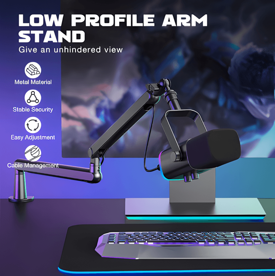 FIFINE Arm Microphone Stand