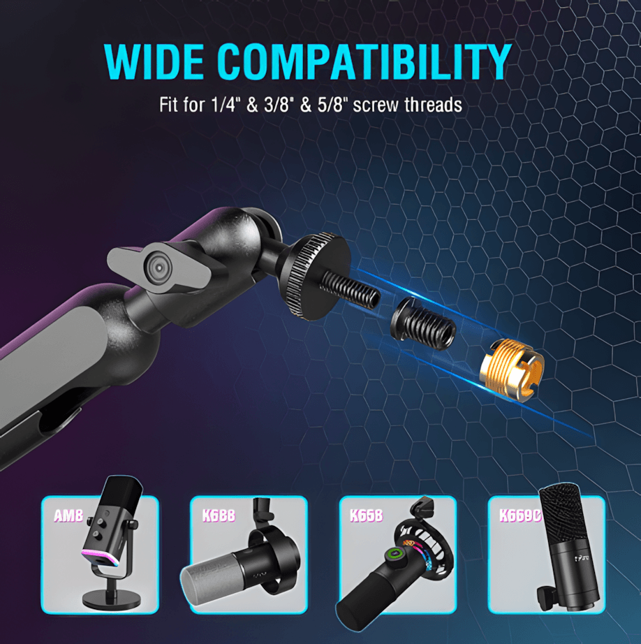 FIFINE Arm Microphone Stand
